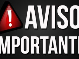 AVISO IMPORTANTE