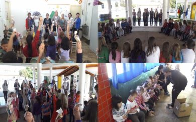 Secretaria da Educação de Lagoa distribui doces para as crianças da Rede Municipal