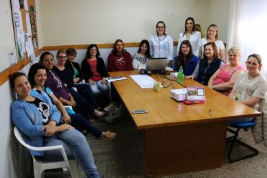 Profissionais da Saúde orientaram professores da Escola EMEI Rainha