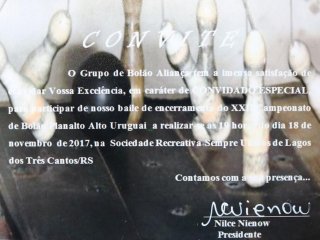 Baile de encerramento do XXII Campeonato de Bolão Planalto Alto Uruguai
