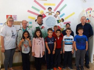 Palestra para os alunos do 3º e 4º ano da EMEF Dona Leopoldina