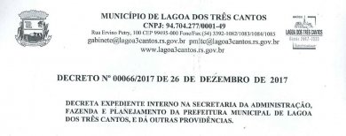 DECRETO Nº 00066/2017