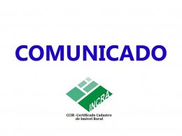 Prezado agricultor esta disponível o CCIR 2017 (INCRA)