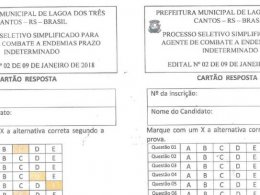 Gabarito processo seletivo simplificado para agente de combate a endemias prazo indeterminado