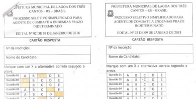 Gabarito processo seletivo simplificado para agente de combate a endemias prazo indeterminado