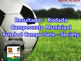   RESULTADO 2ª RODADA MUNICIPAL FUTEBOL SETE-SOCIETY