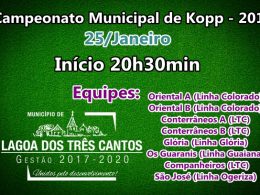 Carnê do Campeonato Municipal de Kopp