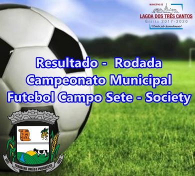 RESULTADO 3ª RODADA MUNICIPAL FUTEBOL SETE-SOCIETY