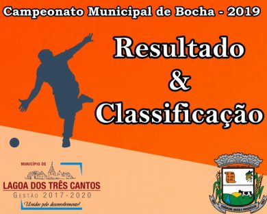 RESULTADO DA 3ª RODADA MUNICIPAL BOCHA
