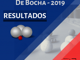 7ª RODADA MUNICIPAL DE BOCHA – RESULTADOS
