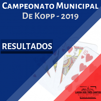 RESULTADO  CAMPEONATO MUNICIPAL KOPP EDIÇÃO 2019