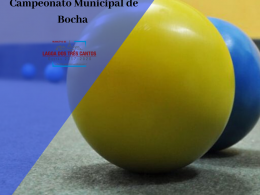 RESULTADO 1ª RODADA MUNICIPAL BOCHA-2020