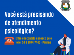 ESTÁ PRECISANDO DE ATENDIMENTO PSICOLÓGICO DURANTE A QUARENTENA?