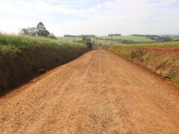 Melhorias realizadas nas estradas do interior do município