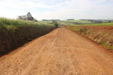 Melhorias realizadas nas estradas do interior do município