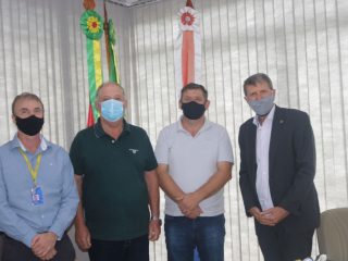 Superintendência do Banco do Brasil visita prefeito Sergio Lasch