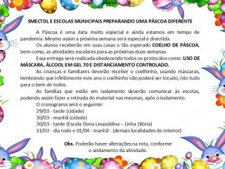 SMECTDL preparando a Páscoa diferente