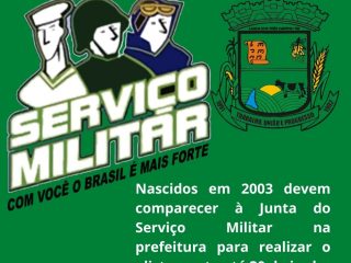 Comunicado da Junta de Serviço Militar de Lagoa dos Três Cantos
