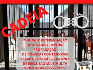 Se você está sob suspeita de Covid ou positivado respeite as recomendações