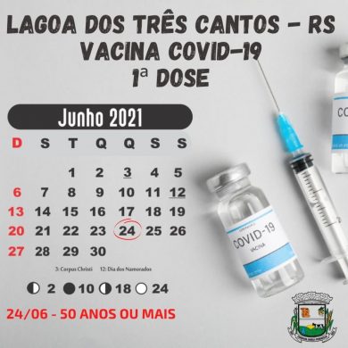 Quinta-feira (24), é dia de vacinação contra Covid-19