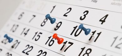 Calendário de eventos 2022