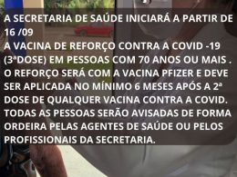 3ª Dose da vacina contra a Covid
