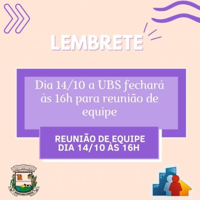 Dia 14 de outubro a UBS fechará às 16h