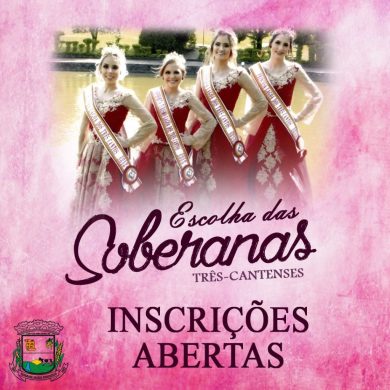 Últimos dias para inscrição ao concurso de soberanas de Lagoa dos Três Cantos