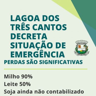 Lagoa dos Três Cantos está em Situação de Emergência