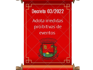 Prefeito de Lagoa dos Três Cantos decreta medidas proibitivas para eventos sociais
