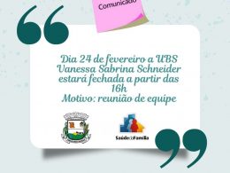 Secretaria de Saúde anuncia reunião de equipe dia 24 de fevereiro
