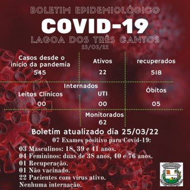 Fonte: Secretaria da Saúde/Ala Covid