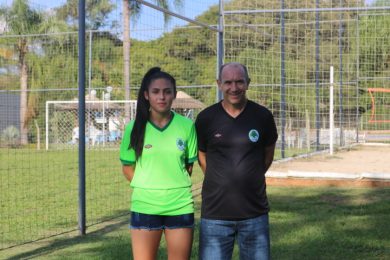 Ana e seu atual técnico Daniel Fernando