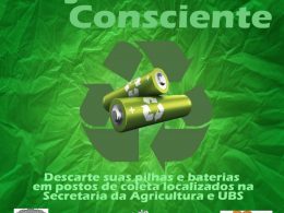 Descarte correto pilhas e baterias