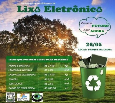 Campanha de recolhimento do lixo eletrônico