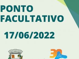 Lagoa dos Três Cantos terá Ponto Facultativo dia 17 de junho