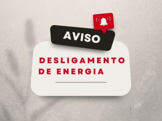 Aviso de desligamento de energia elétrica