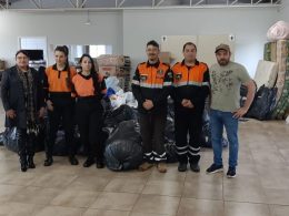 Contribuição de Lagoa dos Três Cantos para os atingidos pelo ciclone no estado