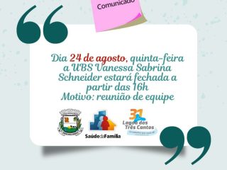A reunião de equipe da Secretaria da Saúde neste mês será na última quinta-feira do mês