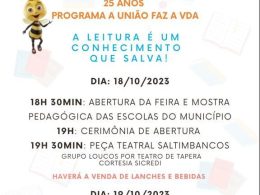 3ª Feira Municipal do Livro e Mostra Pedagógica terá início na noite de hoje