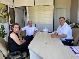 Ex-prefeito de cidade alemã visita prefeito Sergio Lasch