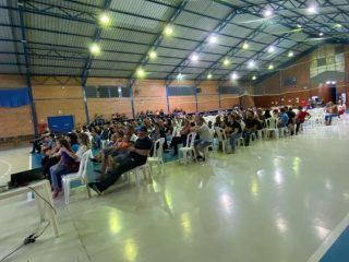 A confraternização dos grupos do esporte e da cultura