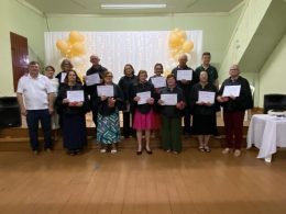 Formatura da oficina de Inclusão Digital