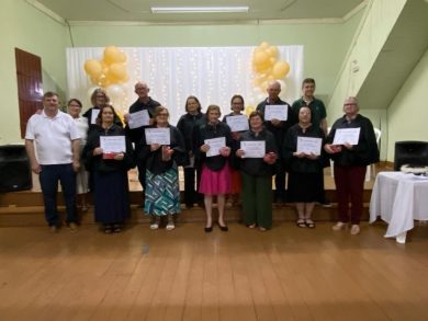 Formatura da oficina de Inclusão Digital