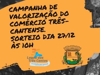 Campanha de Valorização do Comércio de Lagoa dos Três Cantos terá sorteio neste dia 27/12