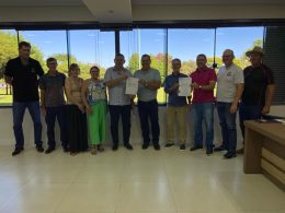 Prefeito Lasch recebe visita da assessoria dos deputados Dirceu Franciscon e Luiz Carlos Buzato