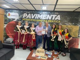 Prefeito e comitiva de Lagoa Fest visitam Porto Alegre para levar convite oficial e divulgar evento