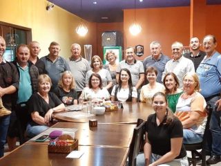 Famílias de Roca Sales estiveram em Lagoa dos Três Cantos para agradecer a solidariedade recebida por ocasião da enchente que devastou a cidade