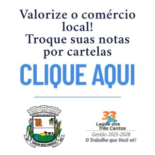Valorize o comércio local – Troque suas notas