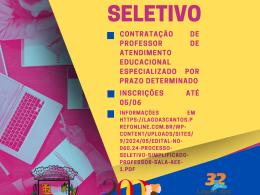 Secretaria de Educação de Lagoa dos Três Cantos contrata via Processo Seletivo Professor de Atendimento Educacional Especializado
